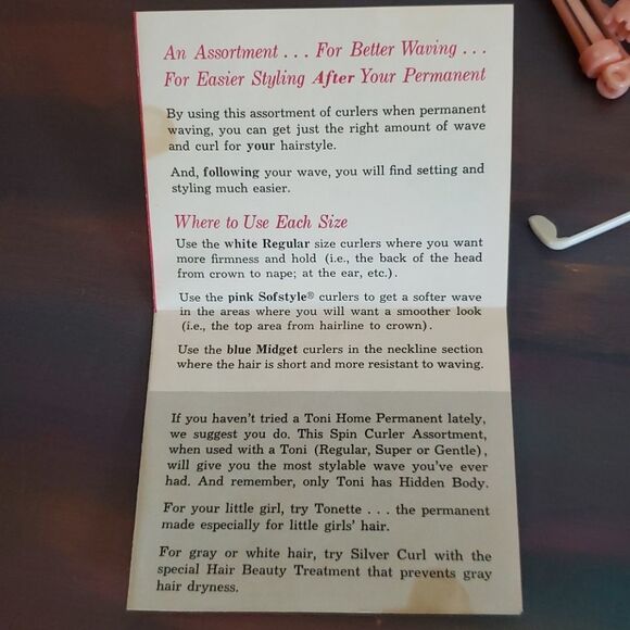 Vintage Box of Toni Spin Curlers - 45 ct - Picture 10 of 12